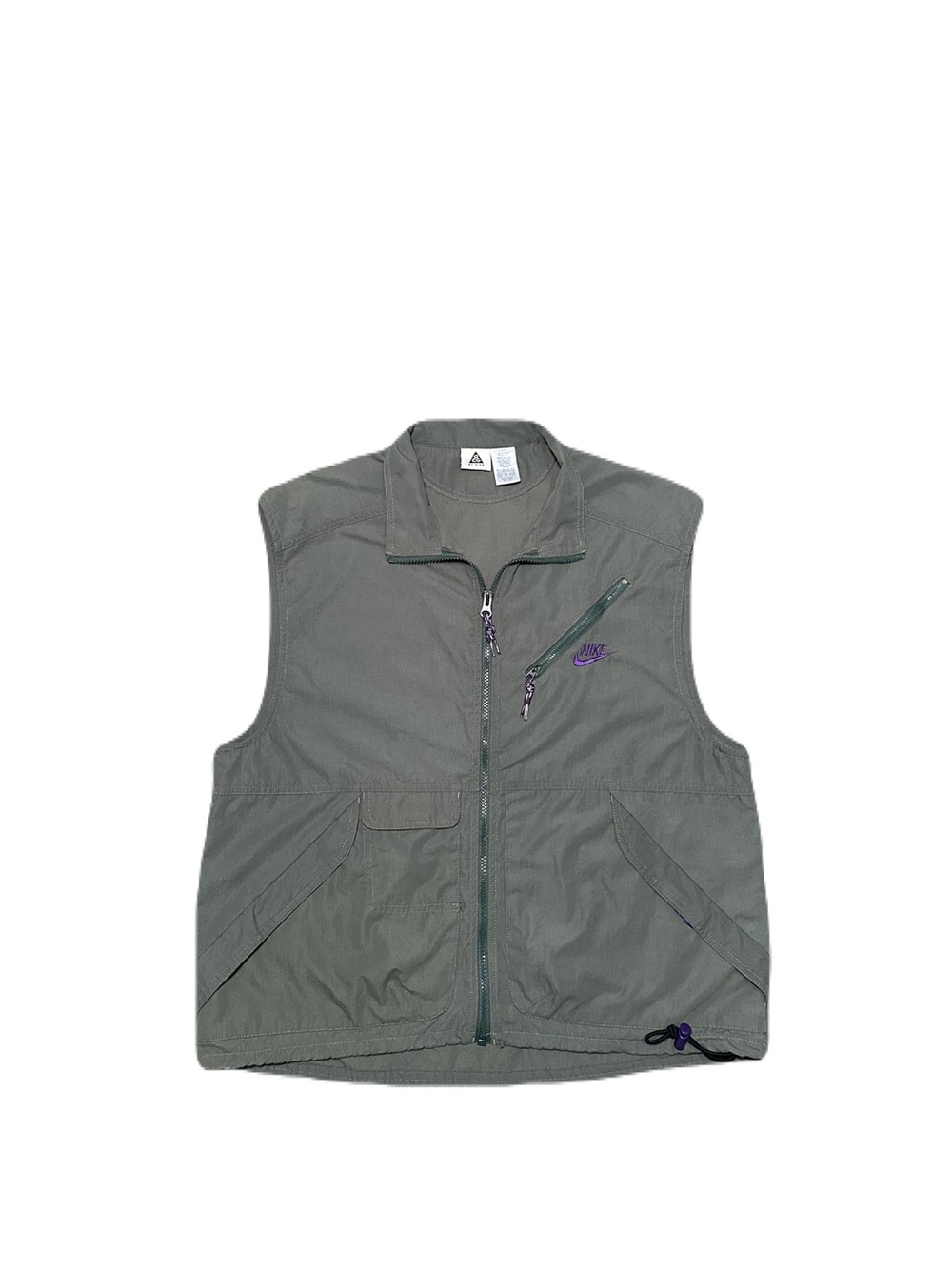 VTG Nike ACG Vest Green Full Zip Lite Weight Women’s Size Large
